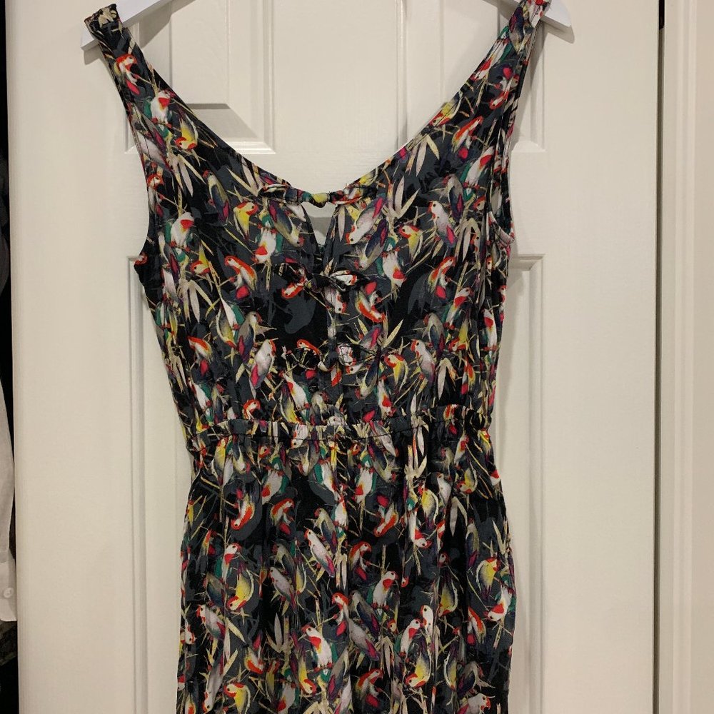 Bird Patterned Romper